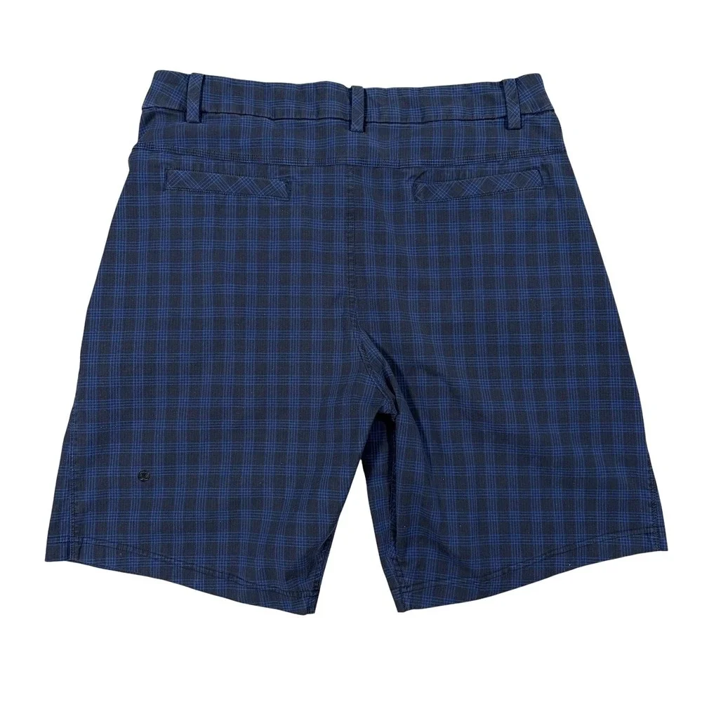 Lululemon Shorts Mens 34 Plaid Performance Stretch‎ Chino 9.75